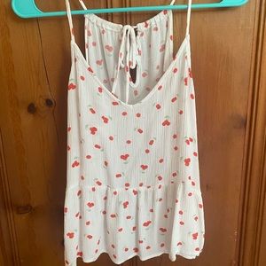 Hippie Rose Cherry Print Tank